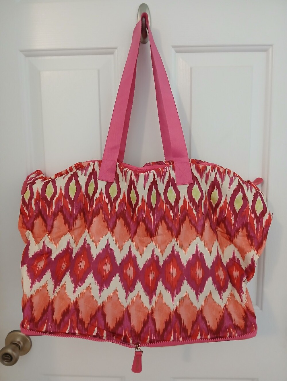 Chico's Pink Patterned Weekend Tote Bag